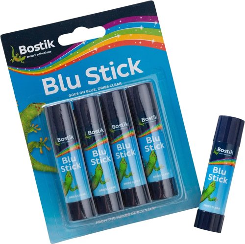 Blu-Tack Bostik Glue Stick x4 Pack - PACK (12)