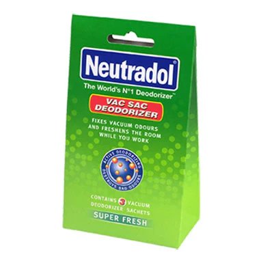 Neutradol Vac Deodorizer Super Fresh (3 Sachets Per Pack)
