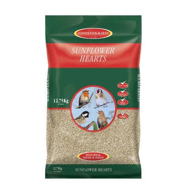 Johnston & Jeff Sunflower Hearts For Wild Birds - 12.75Kg, Clear