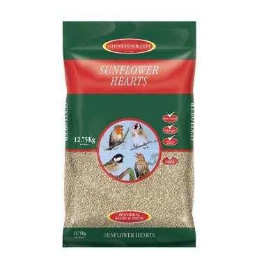Johnston & Jeff Sunflower Hearts For Wild Birds - 12.75Kg, Clear