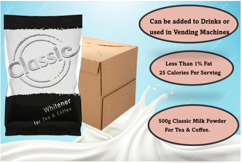 Classic Skimmed Low Calorie Granulated Milk Powder 500g - PACK (10)
