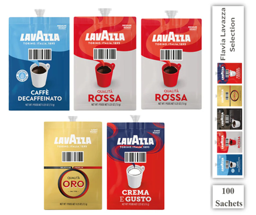 Flavia Lavazza Coffee Mixed Case Sachets 100's