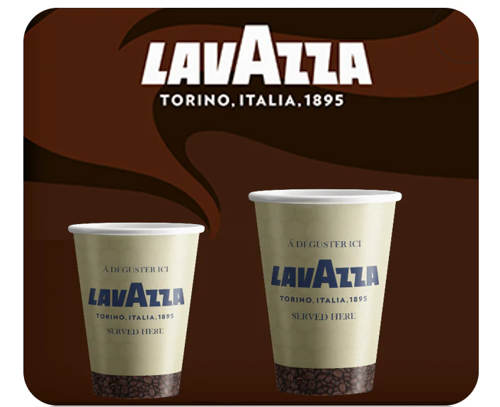 8oz Lavazza Double Walled Embossed Paper Cups 25's - PACK (20)