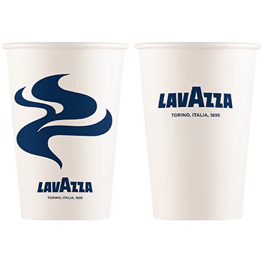 8oz Lavazza Single Walled Paper Cups 50's