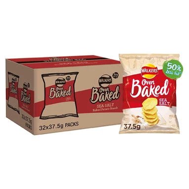 Walkers BAKED Ready Salted Pack 32's