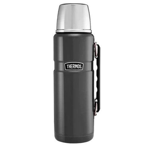 Thermos Stainless Gun Metal Flask 1.2 Litre
