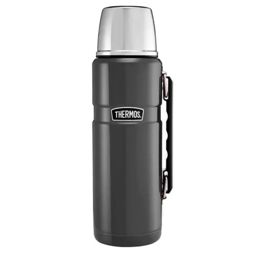 Thermos Stainless Gun Metal Flask 1.2 Litre