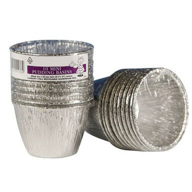 Caroline Mini 6oz Pudding Basin Recyclable Aluminium Foil {Packs x 10}