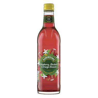 Robinsons Raspberry, Rhubarb & Orange Blossom 500ml (Glass) - PACK (8)