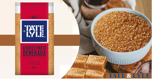 Tate & Lyle 3kg Brown Demerara Sugar Poly Bag - PACK (4)