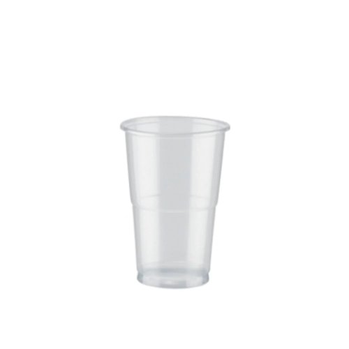 Plastic Half Pint Glass Clear (Pack of 50) 0510033
