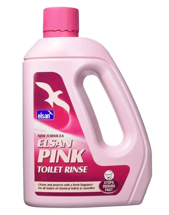 Elsan Chemical Toilet & Tank Rinse Pink 2L Mobile Toilet Cleaning Supplies