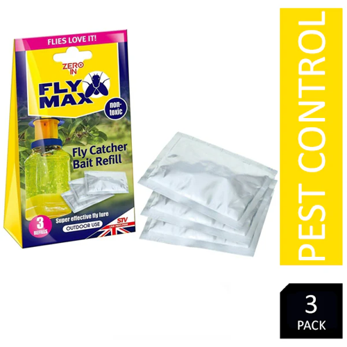 Zero In Fly Max Fly Catcher Bait Refill 3's (STV337) - PACK (6)