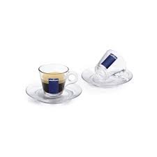 Lavazza Trasparenza Espresso Cup & Saucer Set (2 Pack)