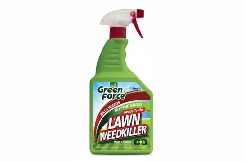 Hygeia Green Force Lawn Weedkiller 1L Ready to Use Spray Bottle - PACK (12)