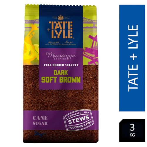 Tate & Lyle Dark Soft Brown Sugar 3kg - PACK (4)