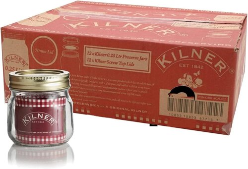 Kilner Small 0.25L Screw Top Preserve Glass Storage Jar (0025.402)