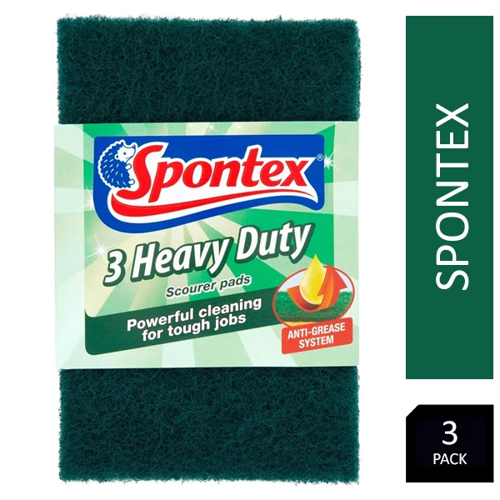 Spontex Dishmop General Purpose Refills, Pack Of 3, Yellow Spongegreen Scourer
