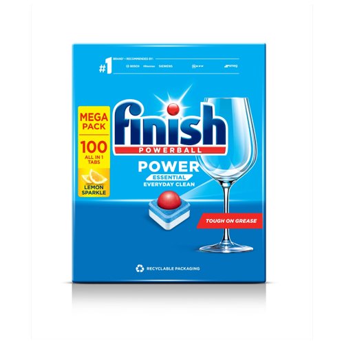 Finish Essential Lemon Dishwasher Tablets BOX 100's