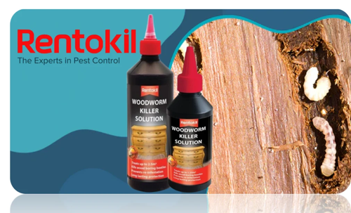 Rentokil Woodworm Insect Pest Protection Treatment Fluid 500ml