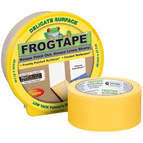 Frog Tape Yellow Delicate Surface Painters Masking Tape 48mm X 41.1M Roll