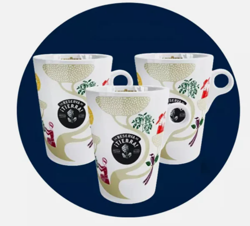 New Lavazza Tierra Coffee Mugs Cups - 10oz 280ml - Tassimo Nespresso