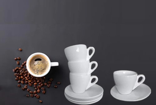 (COMBO) Orion White Coffee Cup 160ml & Saucer 14cm