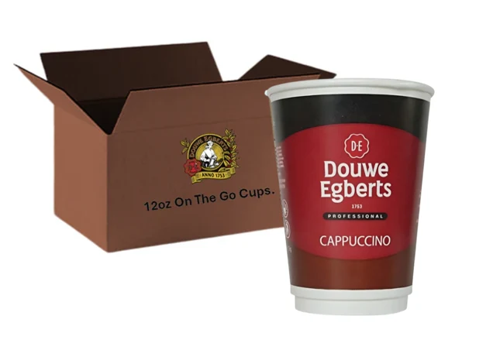 Douwe Egbert Cappuccino 12oz On The Go (10 Cups)
