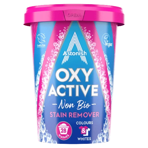 Astonish Oxy Active Non-Bio Stain Remover 625g, 28 Washes
