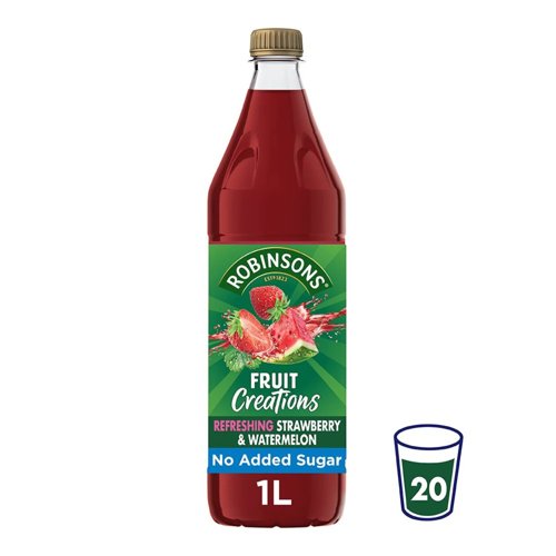 Robinsons Fruit Creations Strawberry & Watermelon Squash 1 Litre - PACK (12)