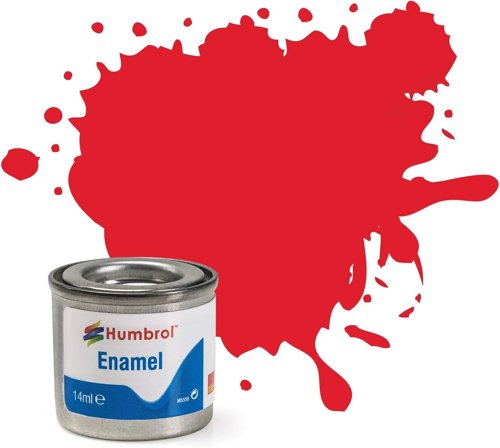 Humbrol Model Paint - Aa0206 No 19 Bright Red - Gloss 14Ml