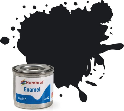 Humbrol Model Paint - Aa0237 No 21 Black -14Ml