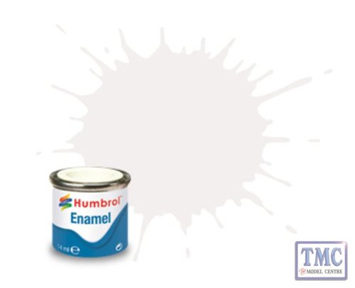 Humbrol Model Paint - Aa0240 No 22 White - Gloss 14Ml