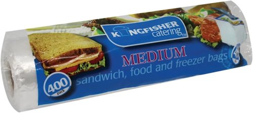 Kingfisher  Medium Sandwich Food Freezer Bags, Pack of 400