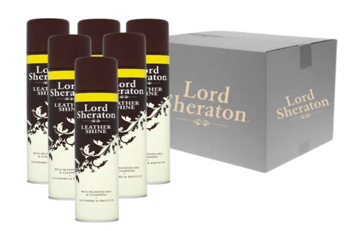 Lord Sheraton Leather Shine 300ml  Spray Nourishes &Protects Leather Items