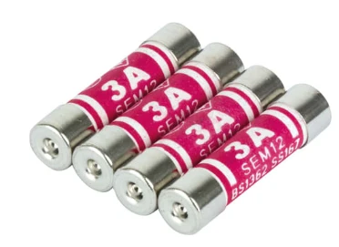 Lyvia Electrics 3 Amp Fuses to BS1362 Standard Pack Of 4