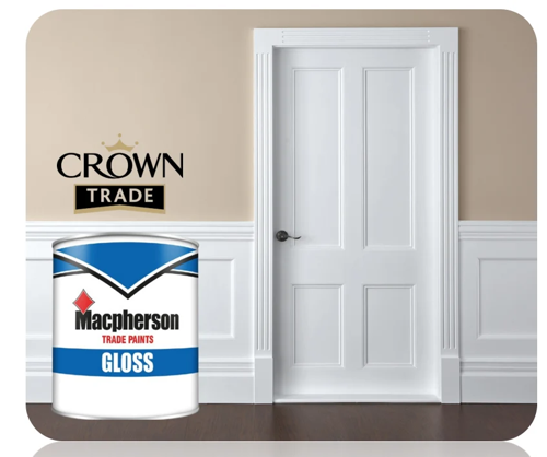 Macpherson Trade Gloss Paint Brilliant White 1L