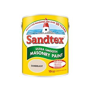 Sandtex Microseal Smooth Masonry Paint Sandblast 5 Litre