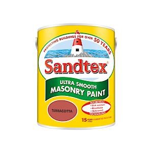 Sandtex Microseal Smooth Masonry Paint Terracotta 5 Litre