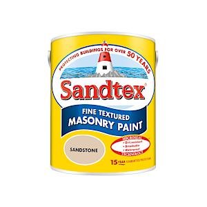 Sandtex Microseal Fine Textured  Masonry Paint Sandstone 5 Litre