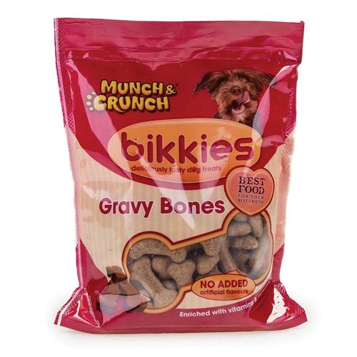 Munch & Crunch Bikkies Gravy Bones Dog Biscuits 300g