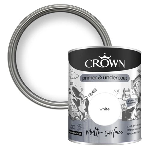 Crown Multi Surface Primer And Undercoat 750ml Walls & Ceilings
