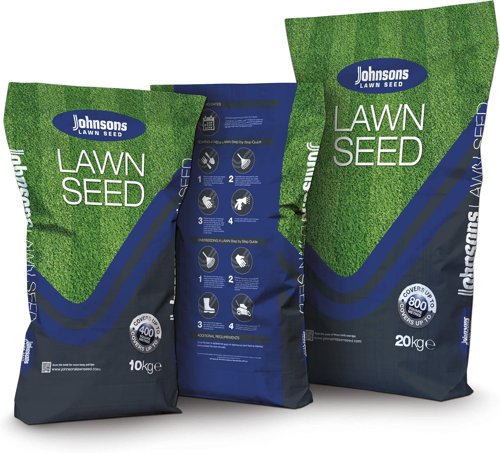 Johnsons Lawn Seed With Rye 20kg Grass Covers up to 80m2 Tough Grass