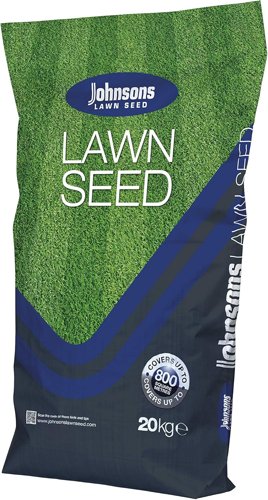 Johnsons Lawn Seed With Rye 20kg Grass Covers up to 80m2 Tough Grass