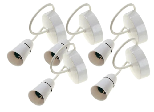Securlec T1 White Ceiling Pendant Kit - 12” (30cm)