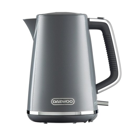 Daewoo Stirling Jug Kettle 1.7L Cordless Swivel Base 3KW Grey