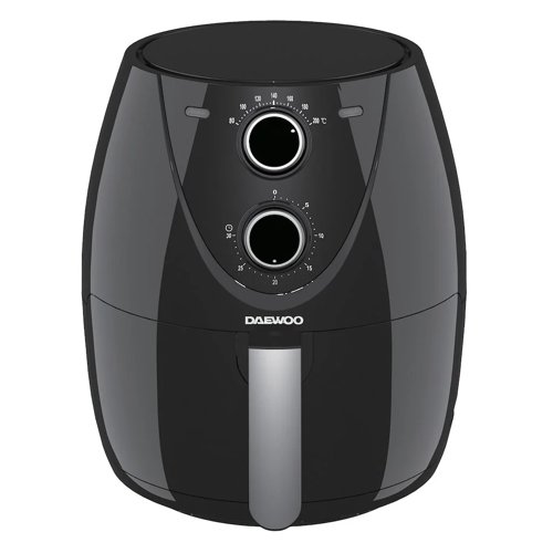 Daewoo 4L Manual Air Fryer Family Size Black 4 Litre Capacity