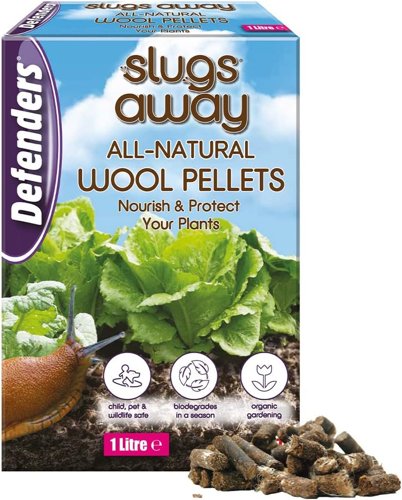 Defenders All-Natural Slugs Away Wool Pellets Slugs and Snails 1 Litre