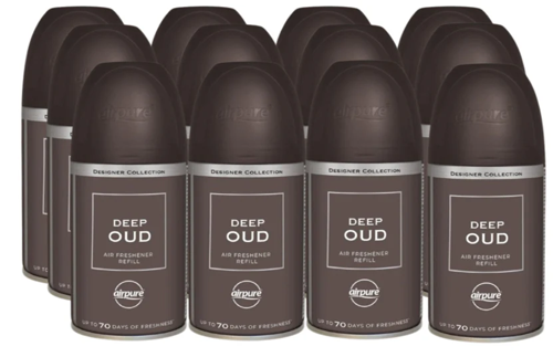 Airpure Designer Collection Air Freshener Deep Oud Automatic Refill 250ml
