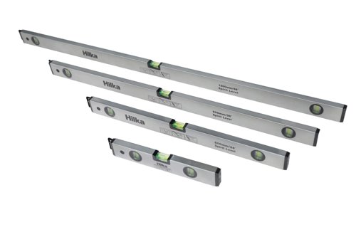 Hilka Tools Branded Spirit Level Tough Aluminium Frame 24”(600mm)